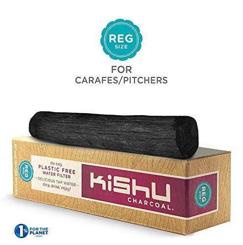 Kishu Charcoal Water Filter for Pitchers - The Only Authentic, Certified & Tested Charcoal Water Purifier. You deserve the best! Absorbs Toxins.