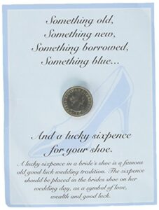1955 english sixpence - lucky bride's coin!
