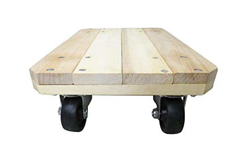 Shepherd Hardware 9854 Solid Wood Plant Dolly, 12-Inch x 18-Inch, 360-lb Load Capacity