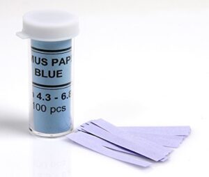 blue litmus test paper acid indicator 100 strips