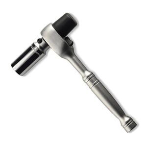 neiko 03029a 1/2" scaffold ratchet wrench | 9.5” length | 36 tooth hammer tip head | includes 7/8” 6 point deep socket | cr-v steel …