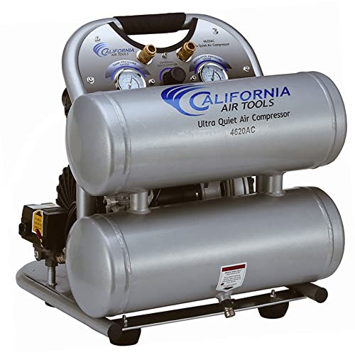 CALIFORNIA AIR TOOLS CAT-4620AC 4GAL 2HP Twn Compressor, Silver