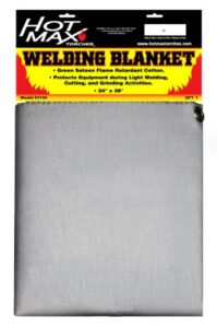 hot max 23144 24-inch by 38-inch silver flame retardant welding blanket