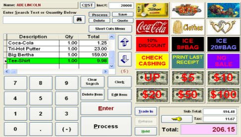 Biztracker Retailer Point of Sale Touch Screen POS Software