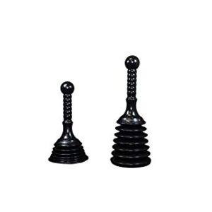 Master Plunger MPS4 Sink & Drain Plunger for Kitchen Sinks, Bathroom Sinks, Showers, and Bathtubs. Small and Strong Design with Large Bellows Commercial & Residential Use, Black