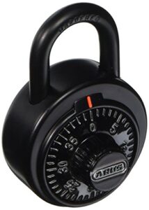 abus 78/50 kc 2-inch locker dial combination padlock, black