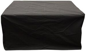 the outdoor greatroom company 48-inch rectangle black vinyl cover for fire pit tables