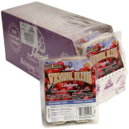 Heath Outdoor Products DD-27 Cranberry Seasonal Blend 11-1/4 Ounce Suet Cake, Case Of 12