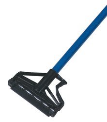 carlisle quik-release 60" blue fiberglass mop handle