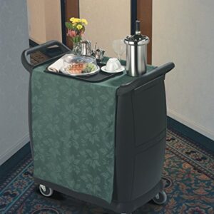 Carlisle FoodService Products Plastic Bussing Cart, 300 lb Capacity, 36.25" x 18"x 38", Black, Small