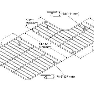 KOHLER K-6638-ST Sink Racks for 30-Inch Whitehaven Sinks, Stainless Steel