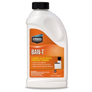 ban-t alkaline water neutralizer and cleaner – water softener tannin and iron removal cleaner -- removes hard water deposits, lime scale, iron staining – restores water softener efficiency