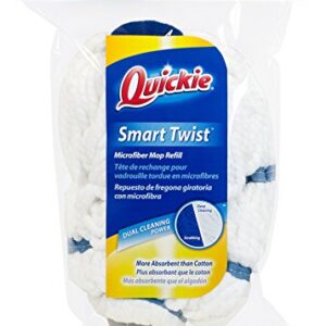 Quickie Microfiber Twist Mop Refill - H11 0362M312 , White , 16-inch x 3.75-inch