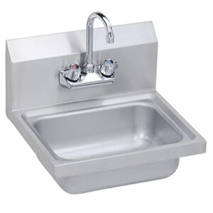 elkay sehs-17x 20 gauge stainless steel hand sink with faucet