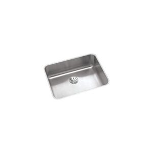 elkay eluhad211550pd lustertone classic single bowl undermount stainless steel ada sink with perfect drain
