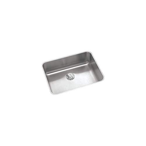 Elkay ELUHAD211550PD Lustertone Classic Single Bowl Undermount Stainless Steel ADA Sink with Perfect Drain