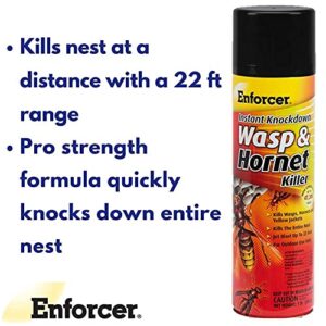 12 Pack Enforcer EWHIK16 Instant Knockdown Wasp and Hornet Killer Spray - 16oz Ready-to-Use Aerosol