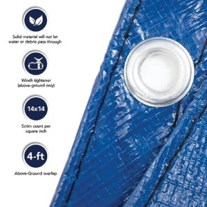 Blue Wave Gold 15-Year 16-ft x 32-ft Oval Above Ground Pool Winter Cover