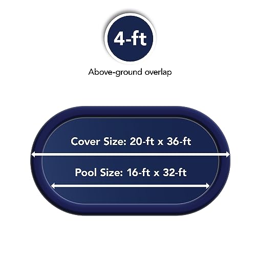 Blue Wave Gold 15-Year 16-ft x 32-ft Oval Above Ground Pool Winter Cover