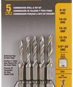 DEWALT Drill Tap Set, 5-Piece (DWADT5SET),Silver