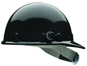 fibre-metal by honeywell e2qrw11a000 super eight ratchet cap style hard hat with quick-lok, black, medium