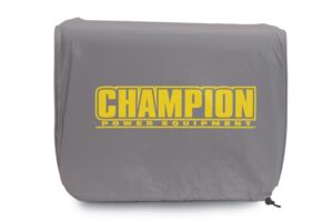 champion weather-resistant storage cover for 1200-1875-watt portable generators, gray