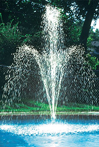 JED Pool Tools 90-930 Deluxe 2 Tier Flower Pool Fountain,White, Оne Расk