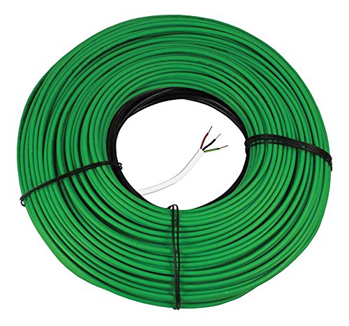 Warmly Yours Snow Melting Cable, 240V, 428 ft. (107 sq. ft.), Green, Ft