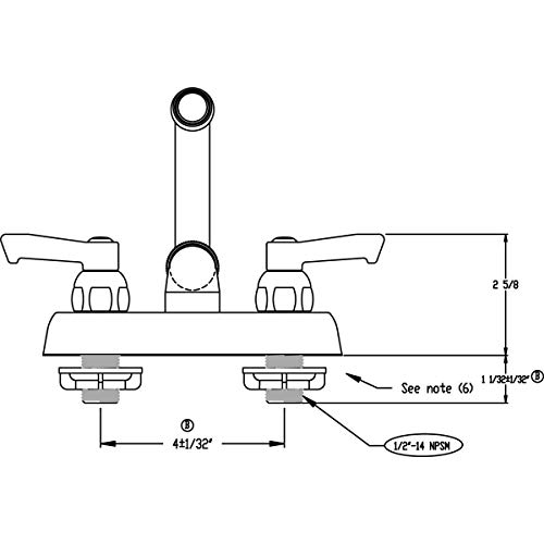 Elkay LKB400 Scrub/Handwash Wall Mount Faucet