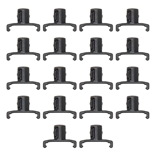 Ernst Manufacturing 3/8-Inch Dura-Pro Twist Lock Socket Clips, 15-Pack, Black - 8441