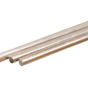 K&S Precision Metals 5070 Bendable Aluminum Rod, 3/32" & 1/8" X 12" Long, 4 Pieces per Pack, Made in The USA