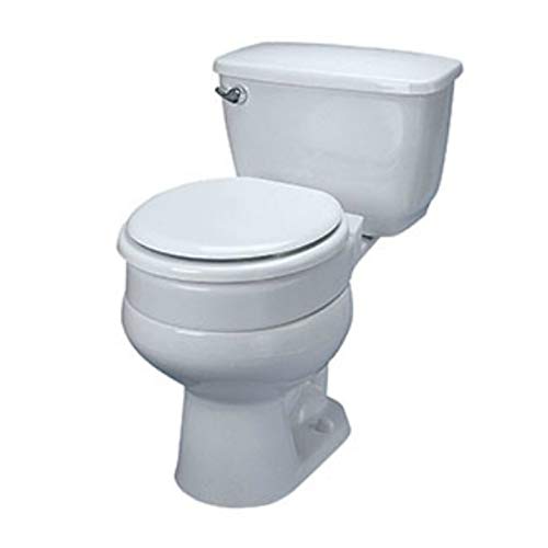 Maddak Inc. Maddak 72571-1005 Ableware Hinged Elevated Toilet Seat, Elongated, white