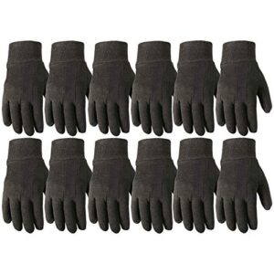 wells lamont versatile work gloves | lightweight, durable, comfortable jersey | basic, large (506lz) , black, 12-pair bulk pack