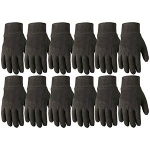 Wells Lamont Versatile Work Gloves | Lightweight, Durable, Comfortable Jersey | Basic, Large (506LZ) , Black, 12-Pair Bulk Pack