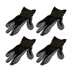 4 Pack Showa Atlas 370BBK Atlas Nitrile Tough Gloves - Large