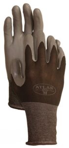 4 pack atlas glove 370bbk atlas nitrile tough gloves - medium