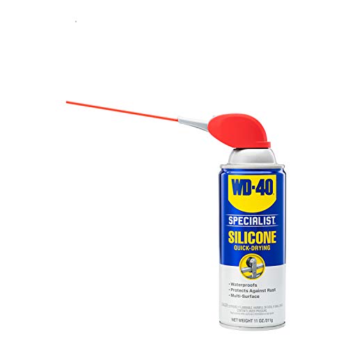 WD-40 Specialist Silicone Lubricant with SMART STRAW SPRAYS 2 WAYS, 11 OZ