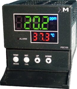 hm digital psc-150 extended range ec/tds controller, 0-9999 µs measurement range, 0.1 µs/ppm resolution, +/-2% readout accuracy