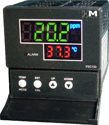 HM Digital PSC-150 Extended Range EC/TDS Controller, 0-9999 µS Measurement Range, 0.1 µS/ppm Resolution, +/-2% Readout Accuracy