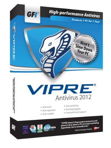 GFI Software VIPRE AV 2012 - 1PC 1 Year [Old Version]