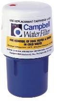 Campbell Manufacturing Compact Undersink Opaque Housing With Cartridge 7-3/8" Tall 1/2" Inlet CF4