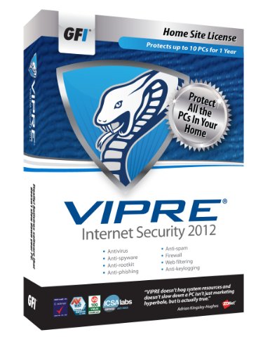 GFI Software VIPRE IS 2012 - Home Site License 1 Year [Old Version]