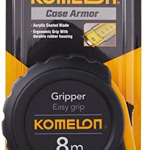 Komelon PG85 8m by 25mm Metric Gripper Tape, Black