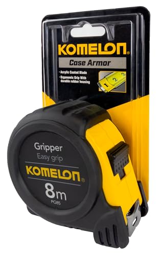 Komelon PG85 8m by 25mm Metric Gripper Tape, Black