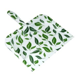 Superio Broom and Dustpan Set Leaf Design Print, Durable Home and Kitchen Broom With A Matching Dust Pan, Durable Material Heavy Duty