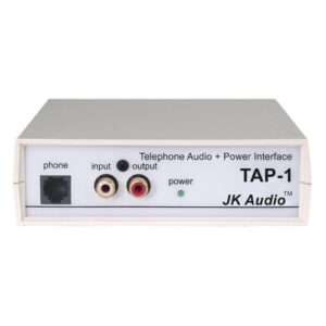 jk audio tap-1 telephone audio and power interface, 600 ohms rca line input and output