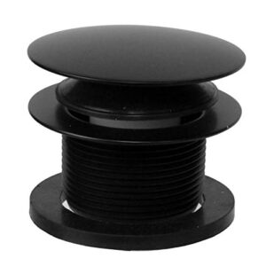 Westbrass Mushroom Tip-Toe Tub Trim Set with Floating Faceplate, Matte Black, D398RK-62