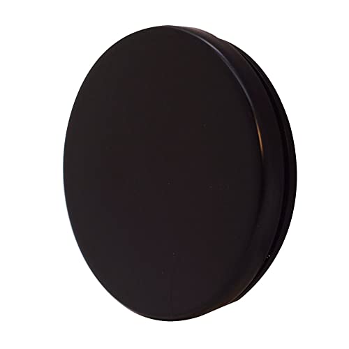 Westbrass Floating No-Hole Overflow Faceplate, Matte Black, D980R-62