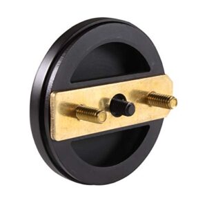 Westbrass Floating No-Hole Overflow Faceplate, Matte Black, D980R-62