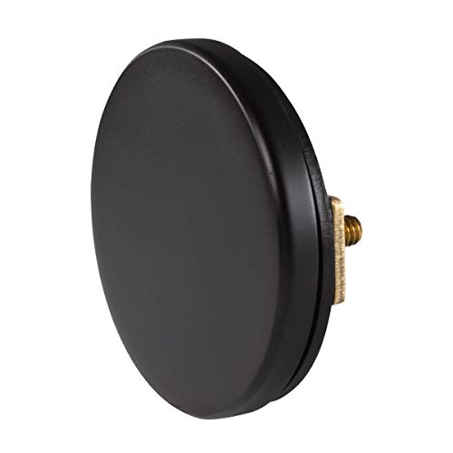 Westbrass Floating No-Hole Overflow Faceplate, Matte Black, D980R-62